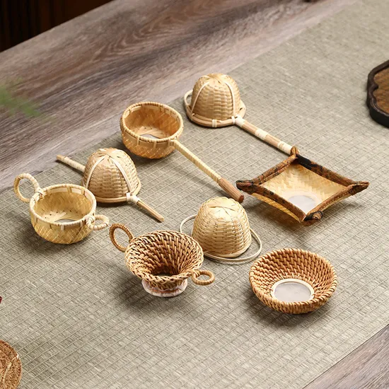 Bamboo Woven Tea Filter Dual