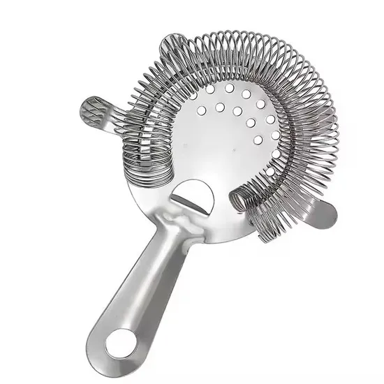 15.5cm / 6.1inch Silver Bar Cocktail Strainer Mixologists Tool Bar Strainer Ice Bartenders Drink Strainer 