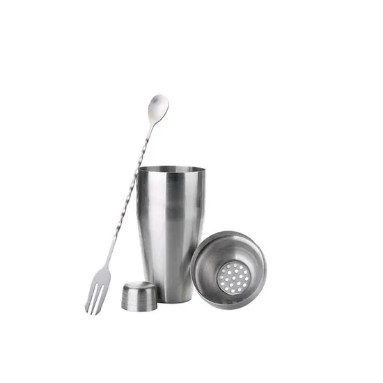 Stainless Steel Shaker Set Bar Cocktail Shaker 6 Piece Set 