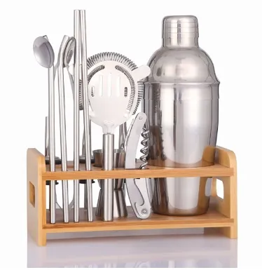 Bar Accessories Stainless Steel Bartender Kit Drink Shaker Cocktail Shaker Set 