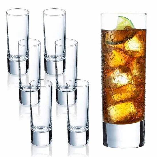 2 Oz Shot Glasses Sets with Heavy Base Clear Shot Glass 