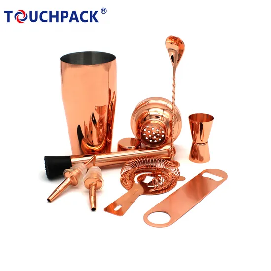 12 Pieces Stainless Steel Bar Accessories Jigger Cocktail Shaker Bartender Set