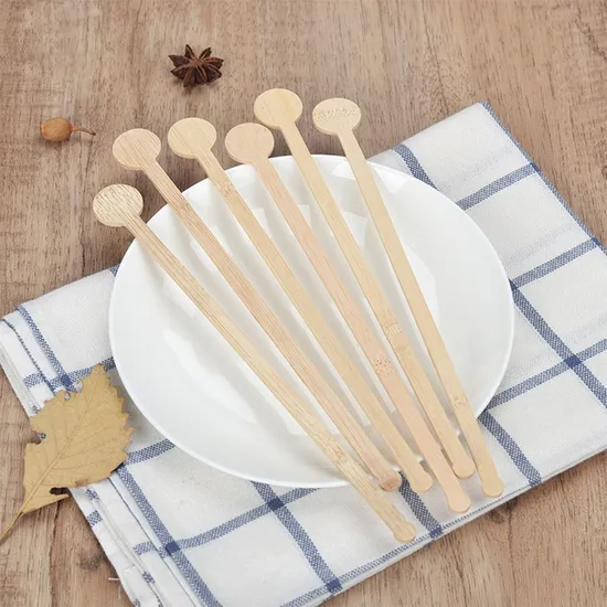 180mm Disposable Stir Stick for Coffee and Cocktails Wooden Beverage Mixer with Smooth End Swizzle Drink Stick 