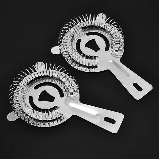 Stainless Steel Ice Filter Bar Ice Separator Mixing Tool Cocktail Ice Strainer 