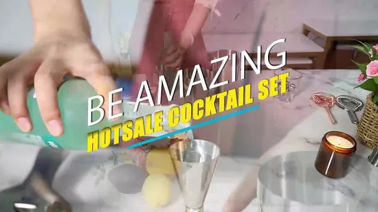 Amazon Bar Wine Tool Set Stainless Steel Cocktail Shaker for Promotional Gift Set 