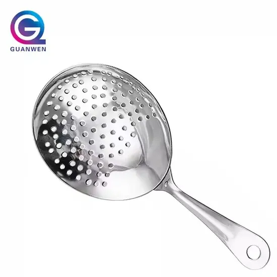 High Quality Bar Tools Stainless Steel Cocktail Strainer Ice Julep Strainer 